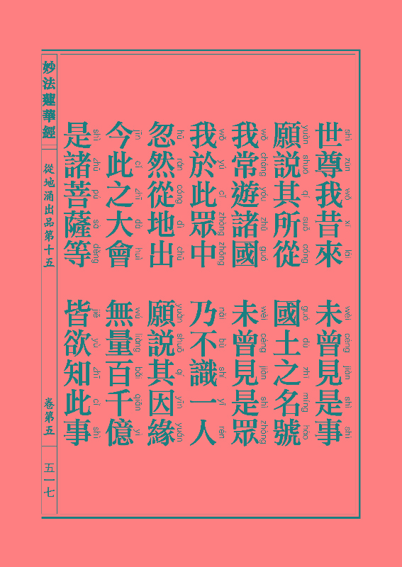 《妙法莲华经》:从地涌出品 《妙法莲华经》:从地涌出品