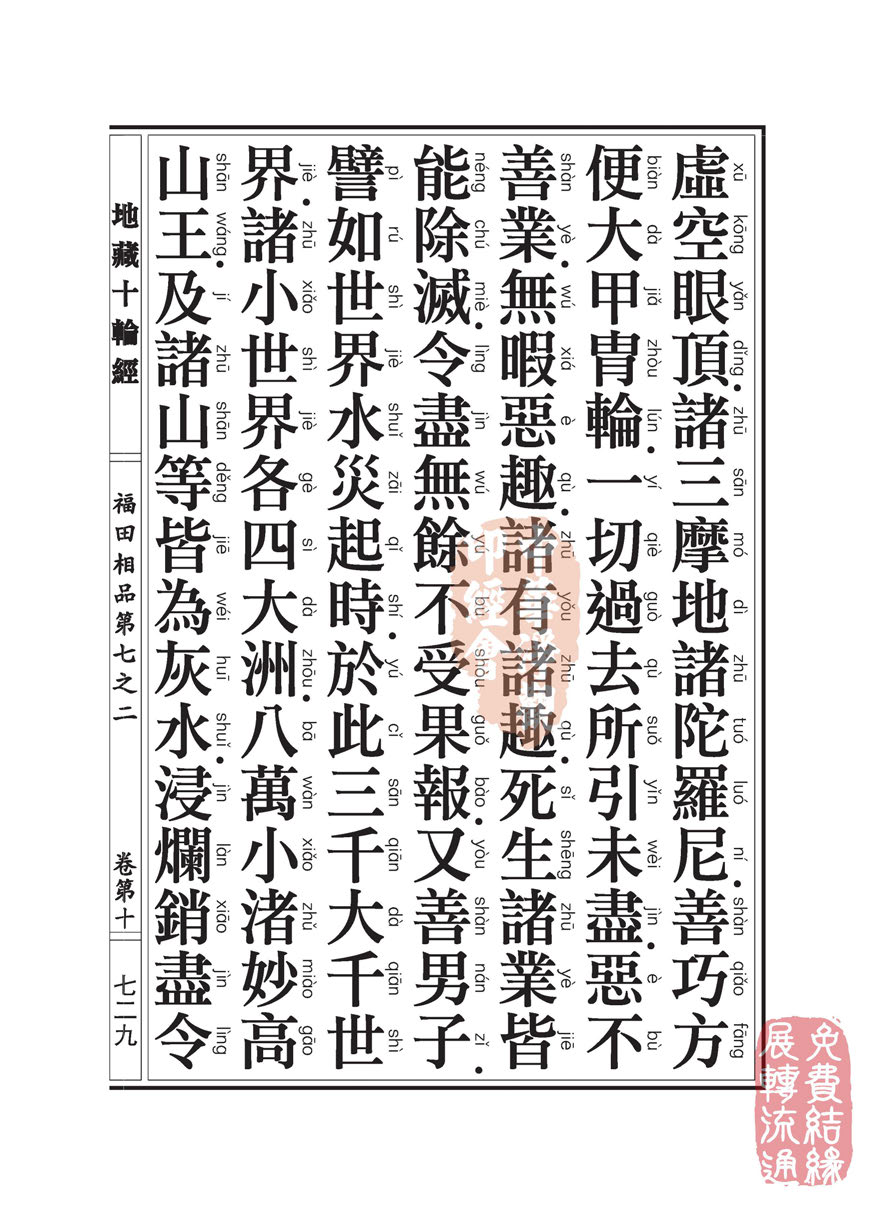 「佛学」地藏十轮经:福田相品第七之二 「佛学」地藏十轮经:福田相品第七之二