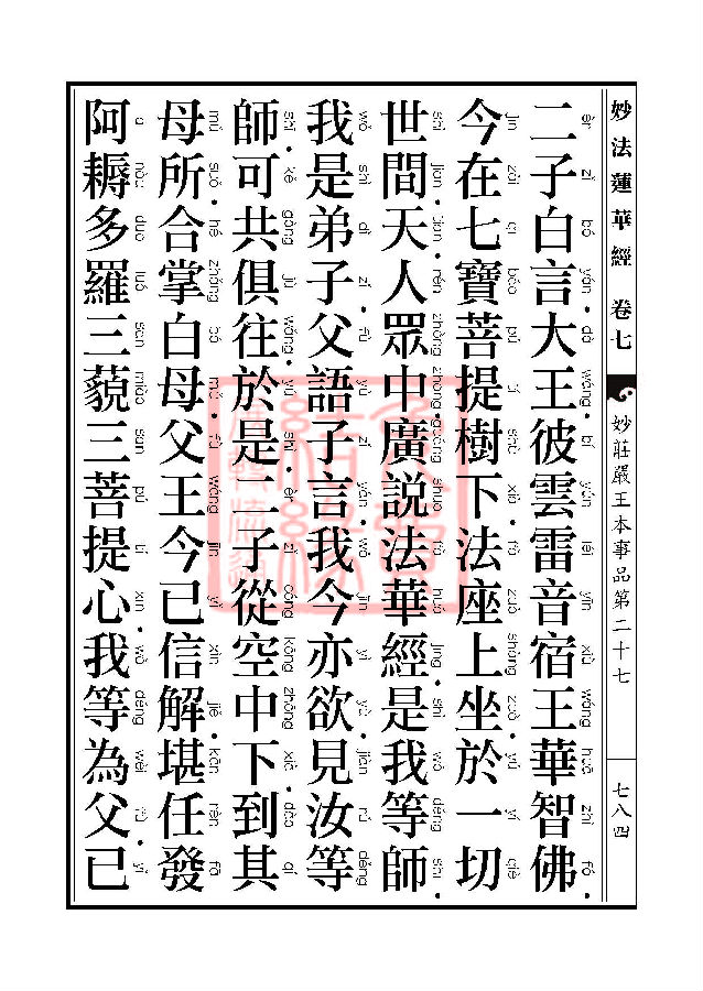妙法莲华经:妙庄严王本事品第二十七 妙法莲华经:妙庄严王本事品第二十七