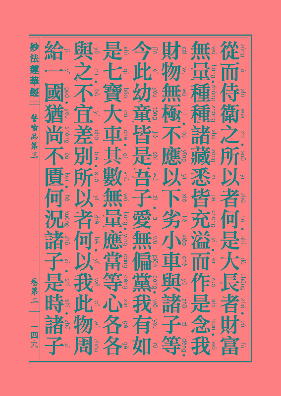 妙法莲华经譬喻品 妙法莲华经譬喻品
