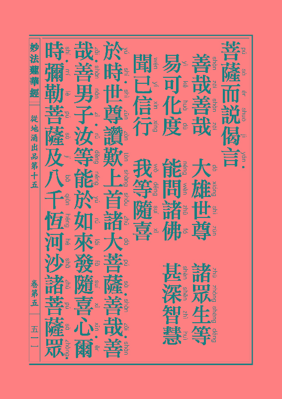 《妙法莲华经》:从地涌出品 《妙法莲华经》:从地涌出品