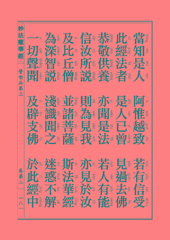 妙法莲华经譬喻品 妙法莲华经譬喻品