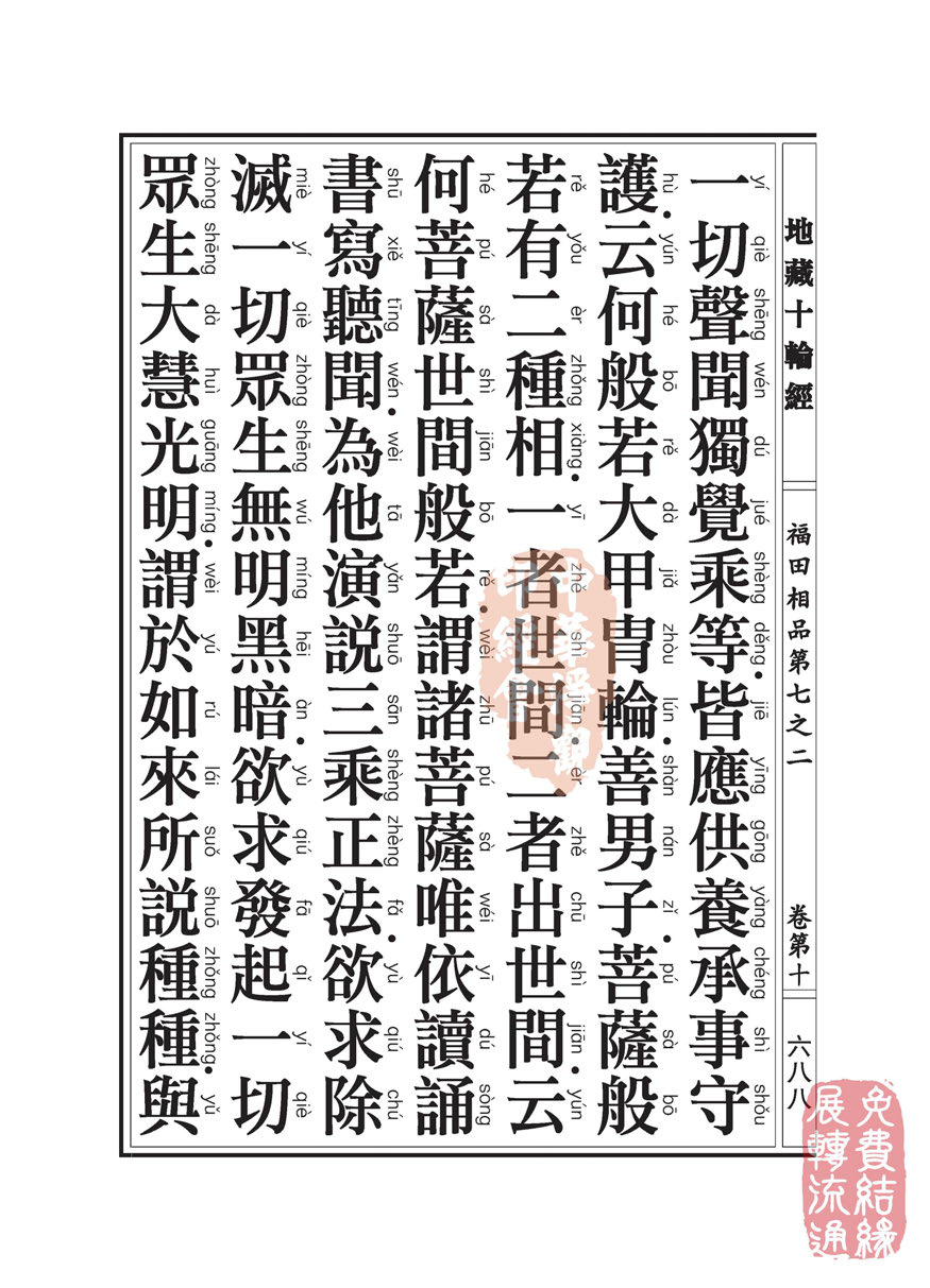 「佛学」地藏十轮经:福田相品第七之二 「佛学」地藏十轮经:福田相品第七之二