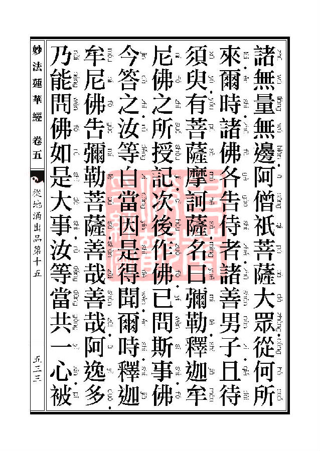 妙法莲华经：从地涌出品第十五