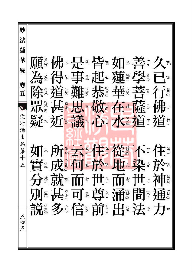妙法莲华经：从地涌出品第十五