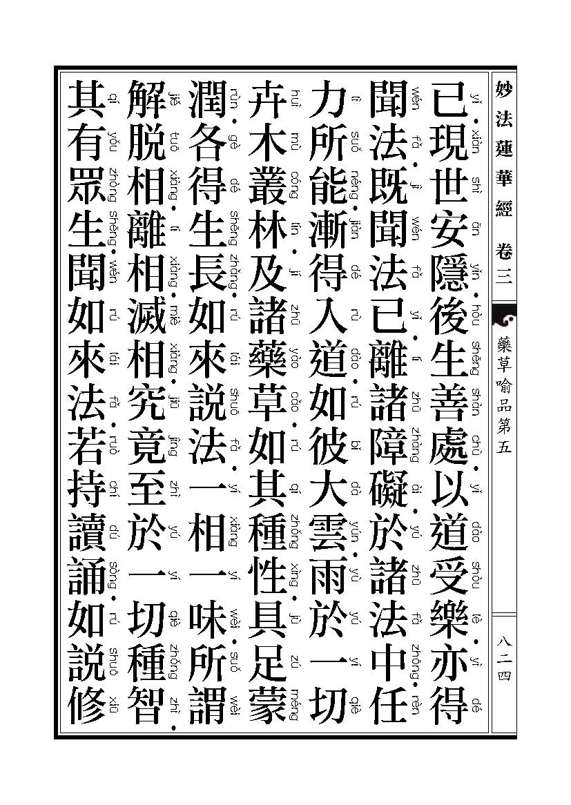「妙法莲华经」《妙法莲华经》药草喻品 「妙法莲华经」《妙法莲华经》药草喻品