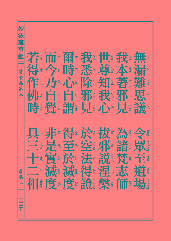 妙法莲华经譬喻品 妙法莲华经譬喻品