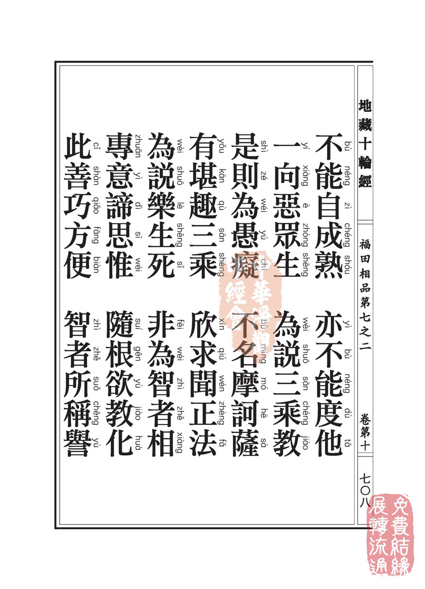 「佛学」地藏十轮经:福田相品第七之二 「佛学」地藏十轮经:福田相品第七之二