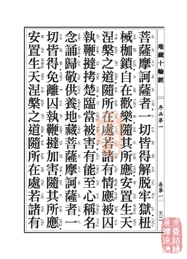 地藏十轮经:序品第一 地藏十轮经:序品第一